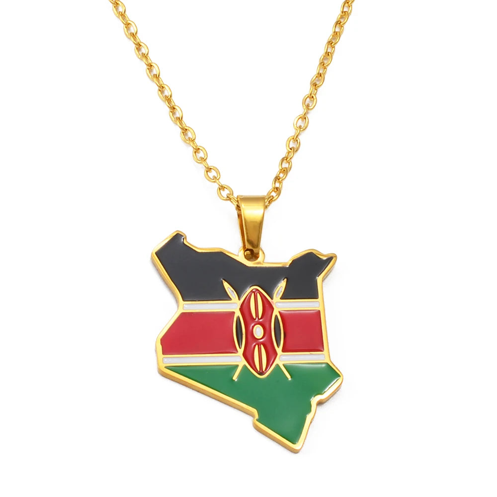 Collier drapeau Kenya King Drapeaux