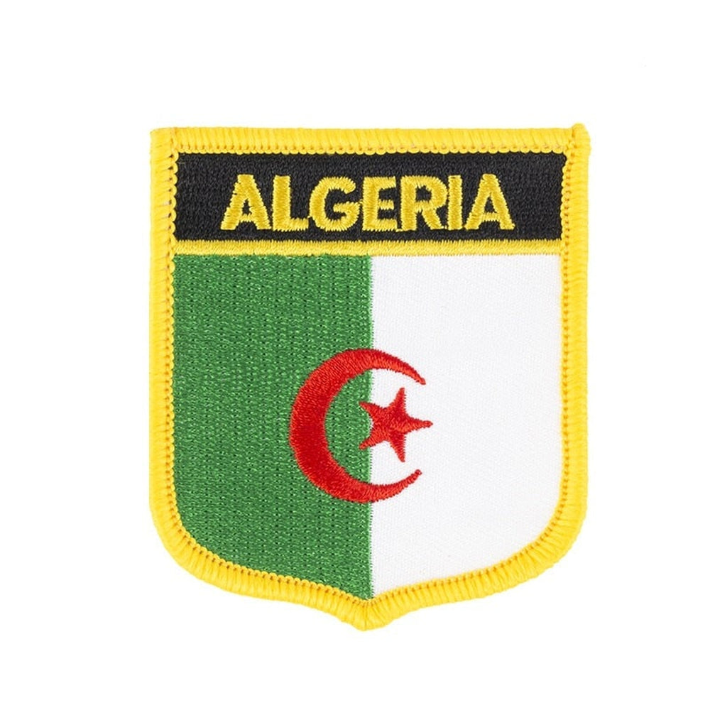 Drapeau De Voiture Algérie - 30x40 Cm - Polyester Résistant - Coutures Renforcées - Fixation Fenêtre - Jusqu'à 80 Km/h