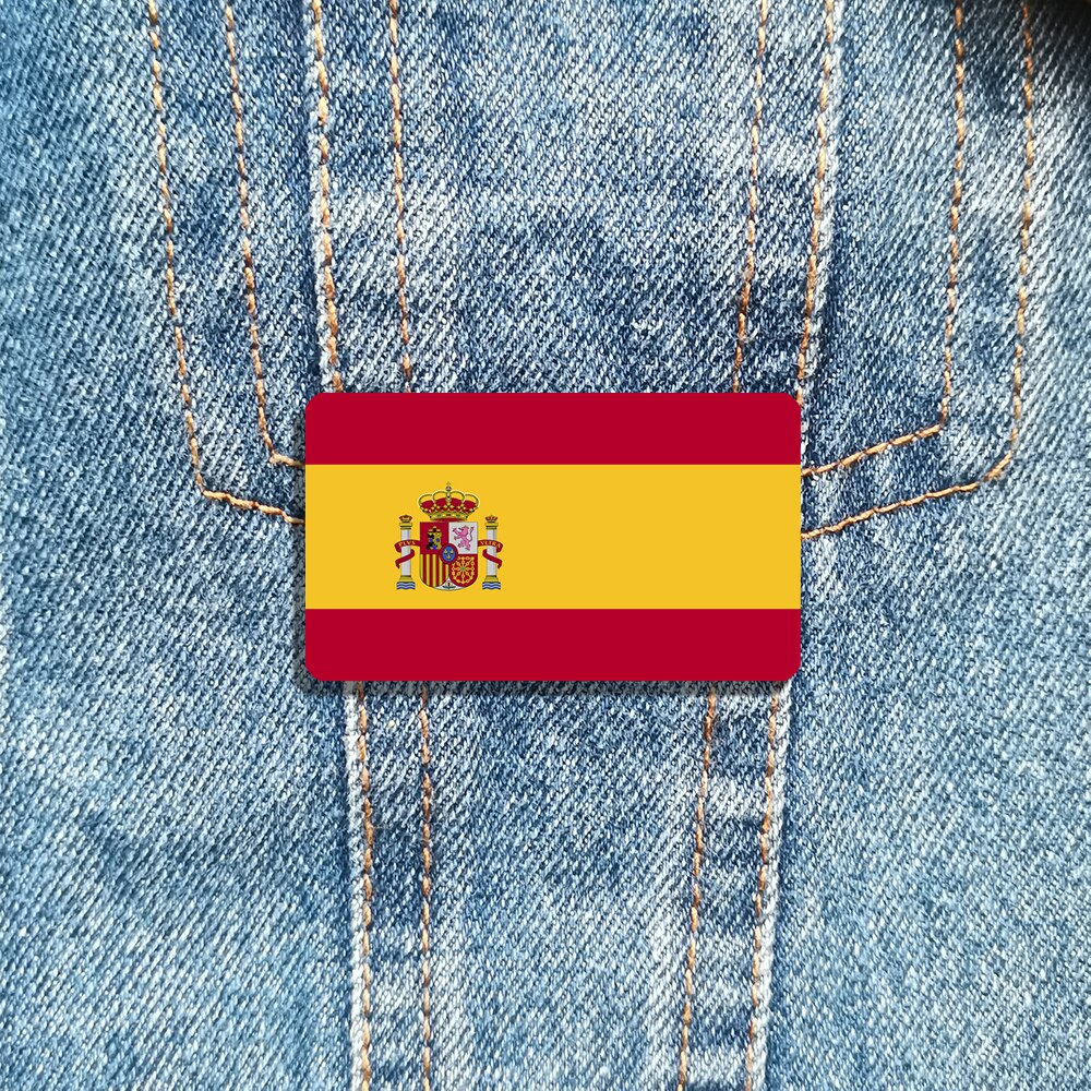 Pins Drapeau Espagne X10 - Broche Métal Laiton - Patriotique Événements Cadeaux