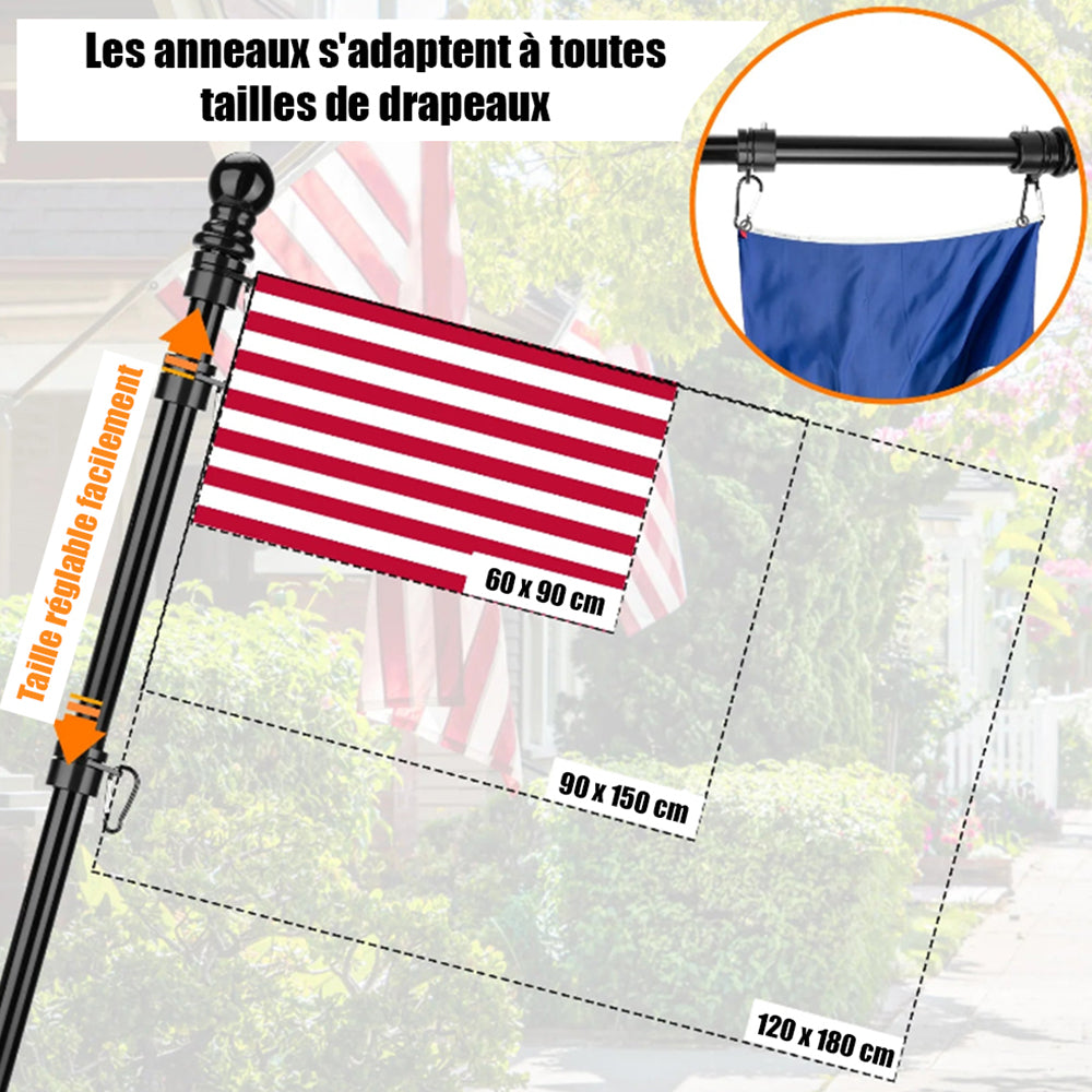 Kit mât pour drapeau