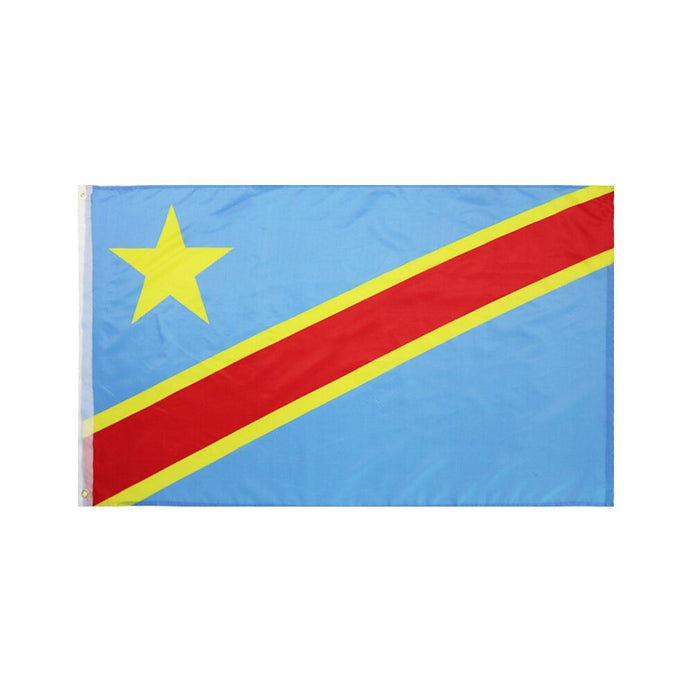 Drapeau République démocratique du Congo 128 x 192 cm