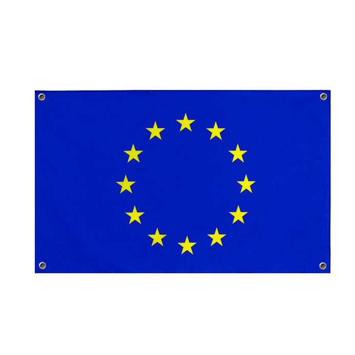 Drapeau Union Européenne 4 œillets