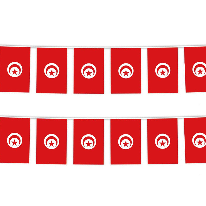 Lot 6 Autocollants Mini Tunisie Drapeau 40mm Pour Téléphone - StickersWorld - Vinyle Brillant
