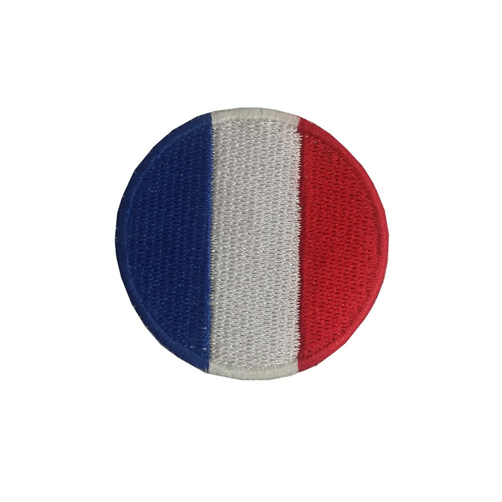 patch drapeau france rond