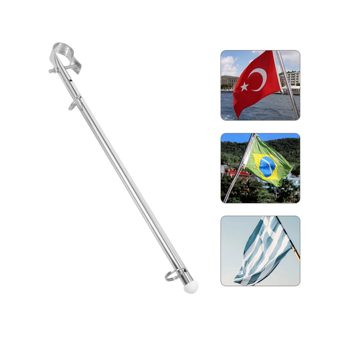 Mât drapeau pour bateau