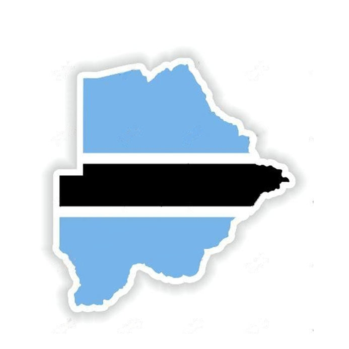 Autocollant carte Botswana