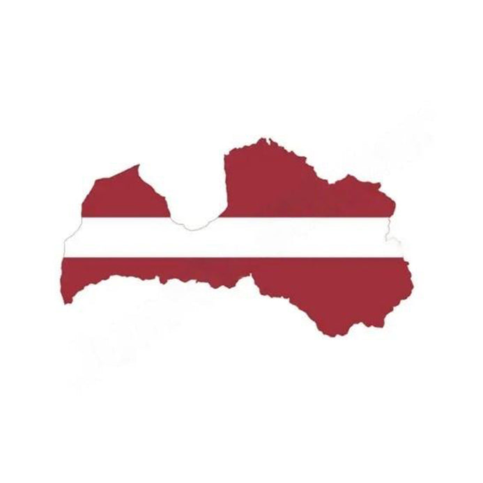 Autocollant carte Lettonie