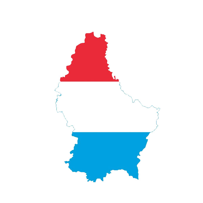 Autocollant carte Luxembourg
