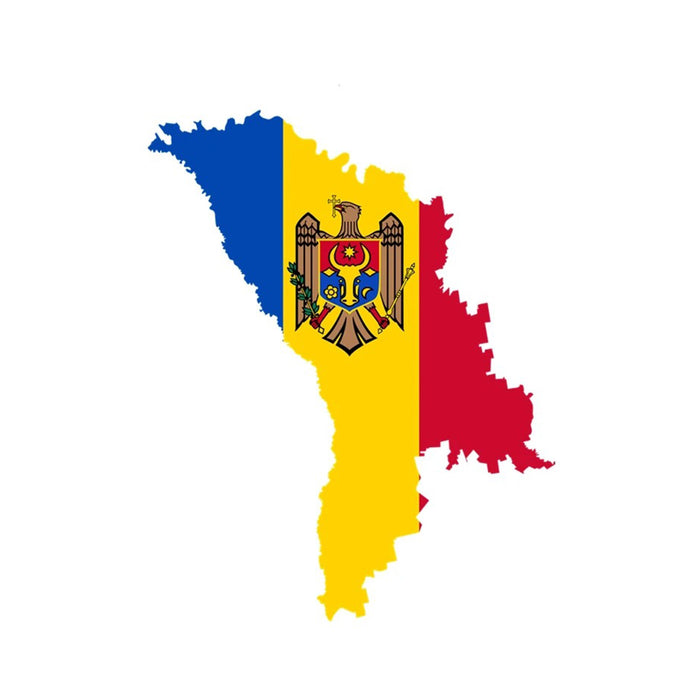 Autocollant carte Moldavie