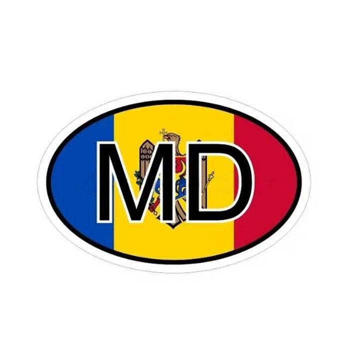 Autocollant drapeau Moldavie pour voiture