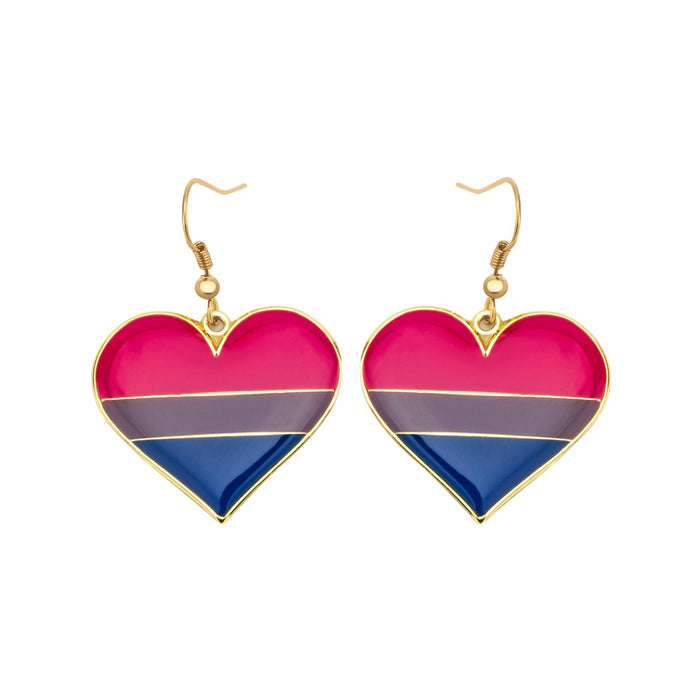 Boucles d'oreille drapeau Bisexuel