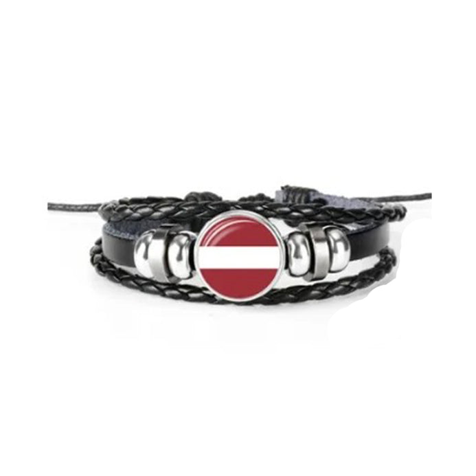 Bracelet drapeau Lettonie