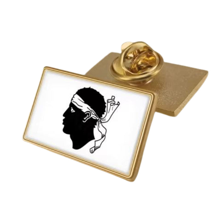 Broche drapeau Corse