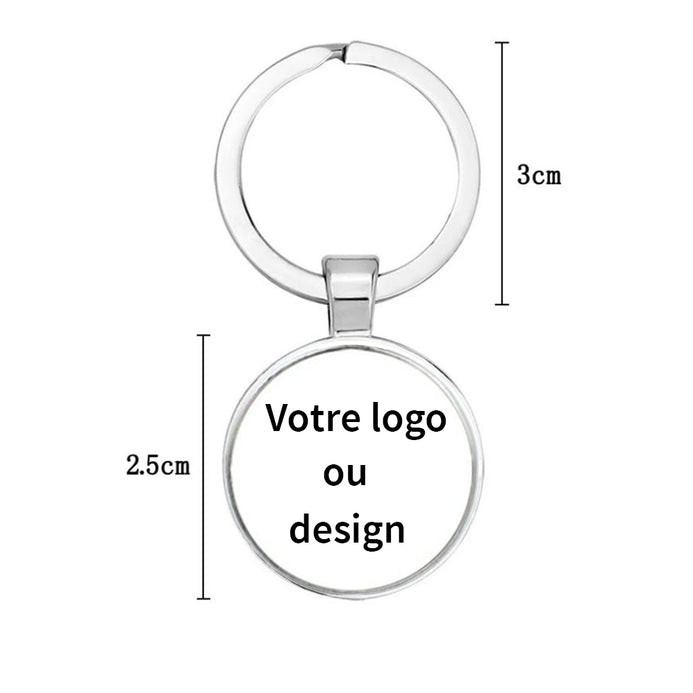 dimensions du porte clés personnalisé