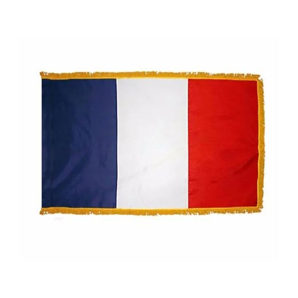 drapeau France avec franges or