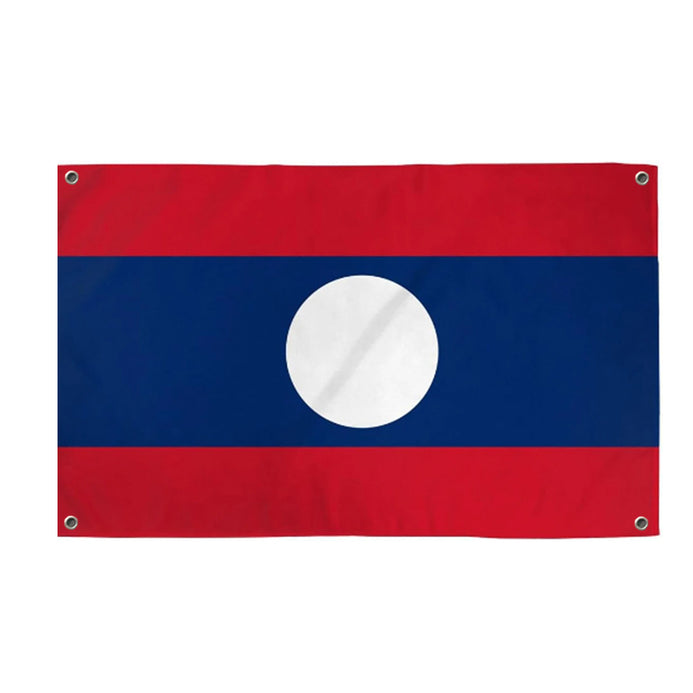 Drapeau Laos 4 œillets