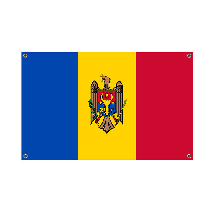 Drapeau Moldavie 4 œillets