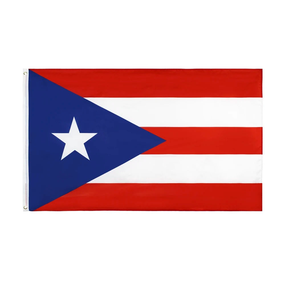 Poster Drapeau national de Porto Rico avec des proportions correctes, élément, couleurs Poster Drapeau national de Porto Rico avec des proportions correctes, élément, couleurs