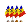 Lot drapeaux Moldavie de table