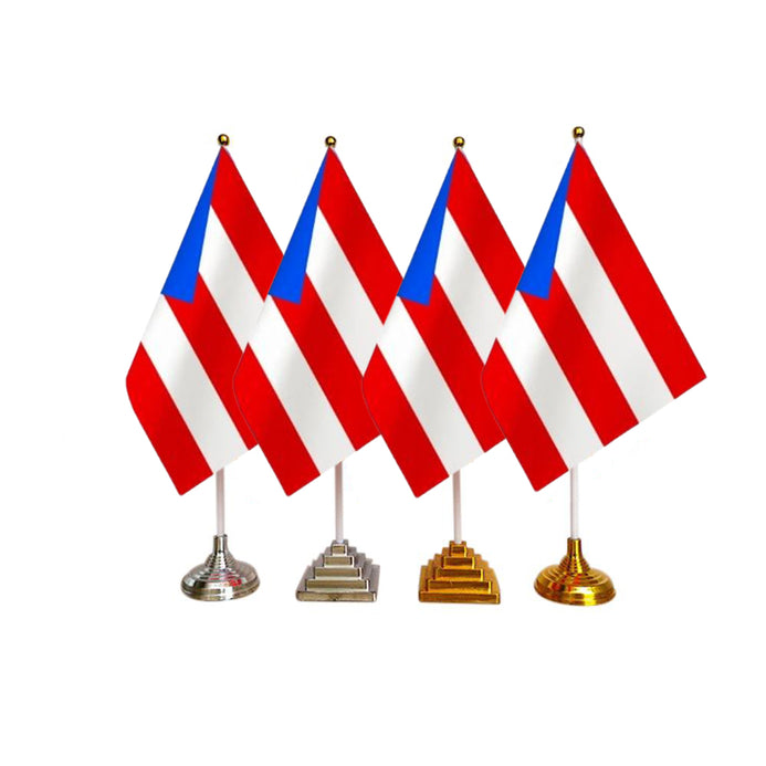 Lot drapeaux Porto Rico de table