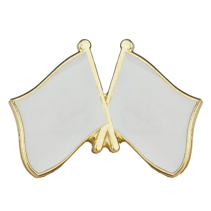 pin's drapeaux croisés personnalisé