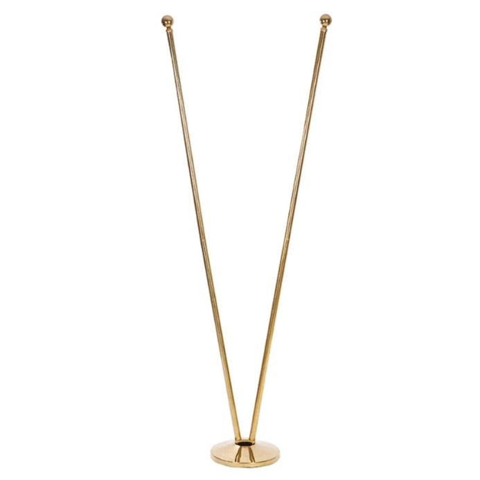 double support drapeaux d'accueil