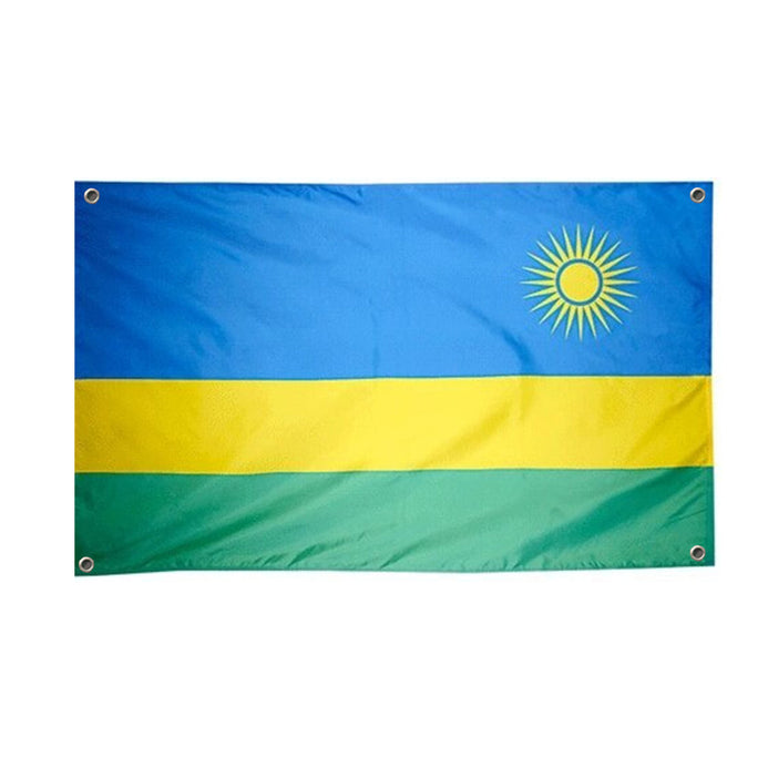 Drapeau Rwanda 4 œillets