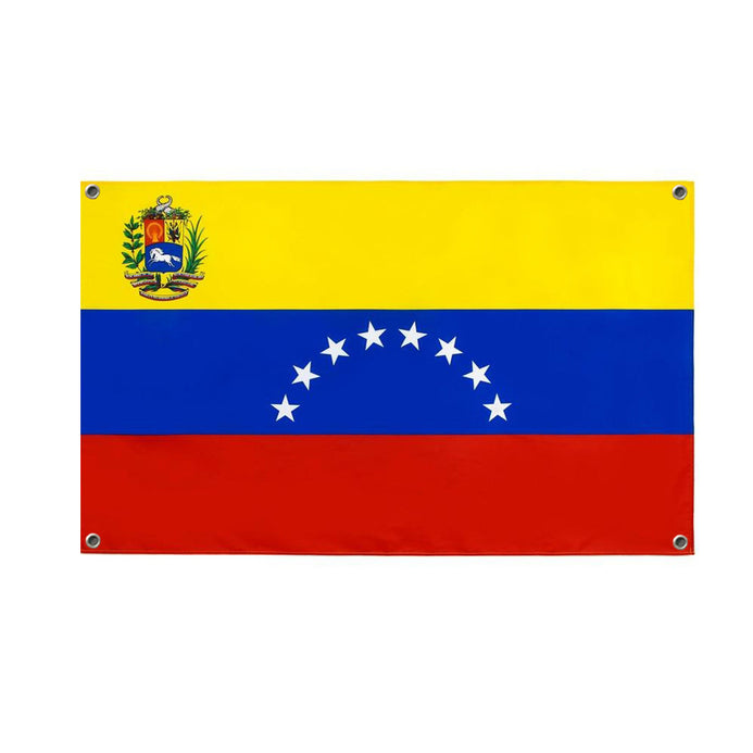 Drapeau Venezuela 4 œillets