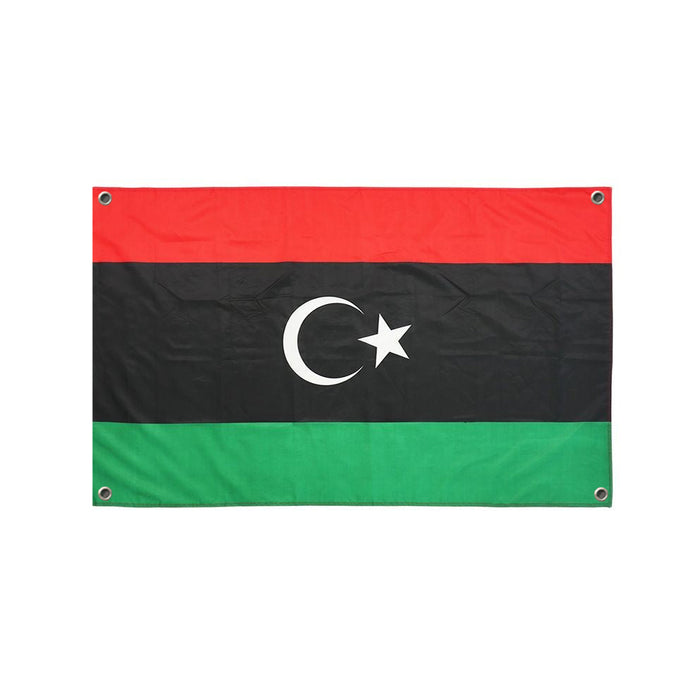 Drapeau Libye 4 œillets