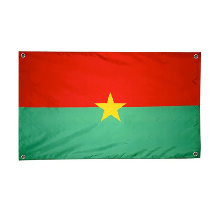 Drapeau Burkina Faso 4 œillets
