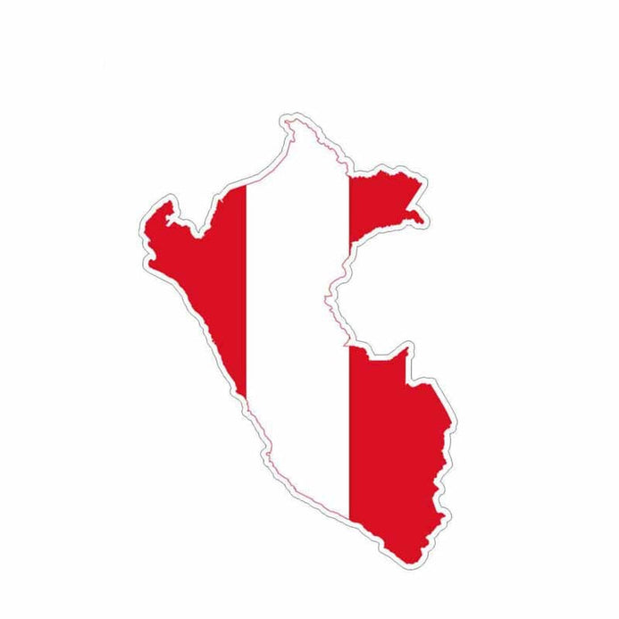 Autocollant carte Pérou