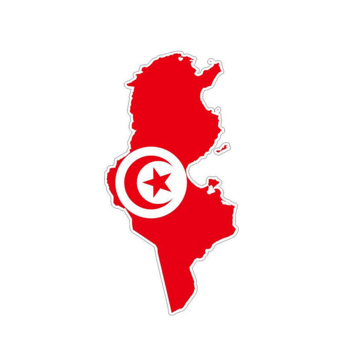 Autocollant carte Tunisie