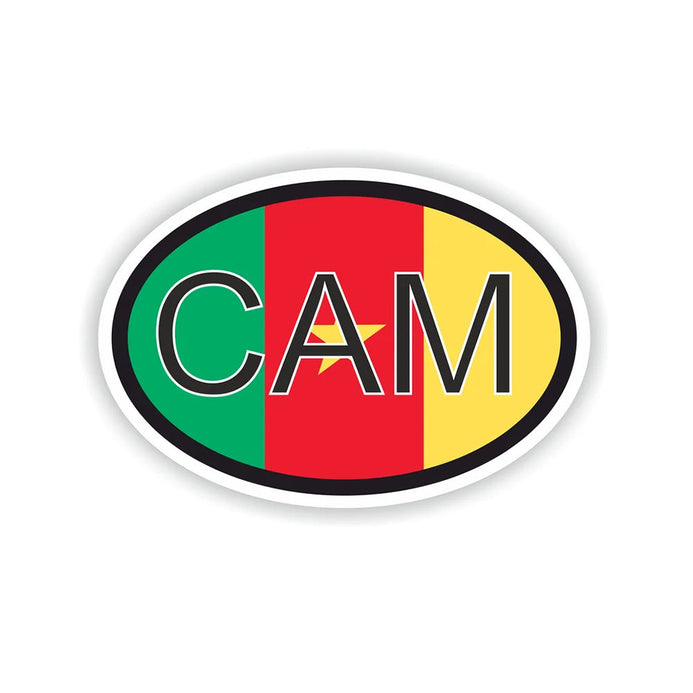 Autocollant drapeau Cameroun