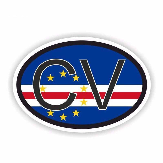 Autocollant drapeau Cap-Vert pour voiture