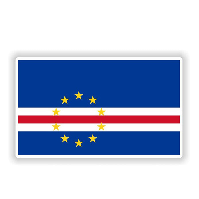 Autocollant drapeau Cap-Vert