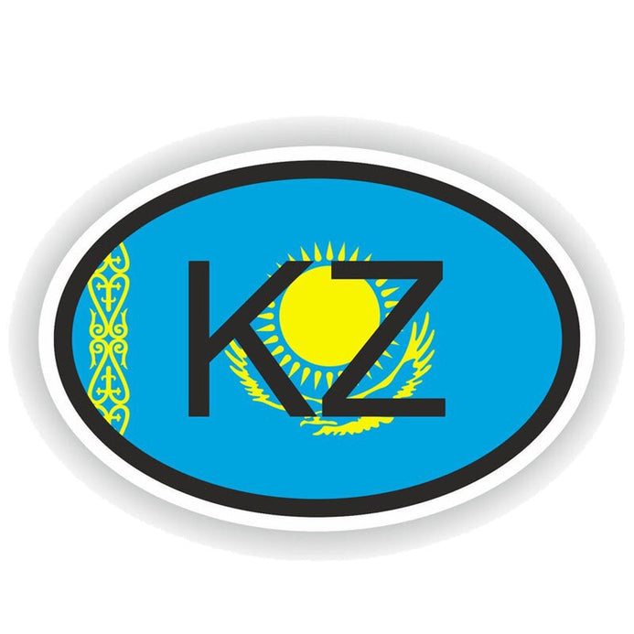 Autocollant drapeau Kazakhstan pour voiture