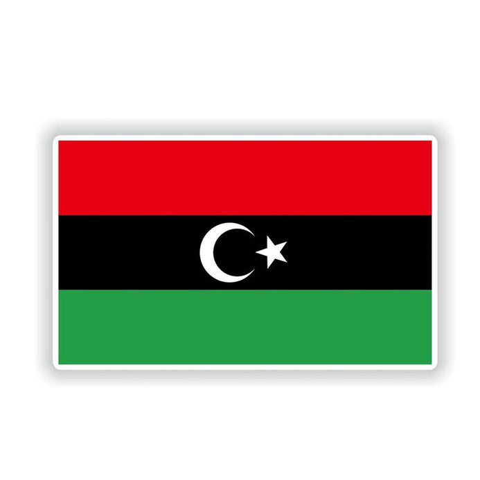 Autocollant drapeau Libye