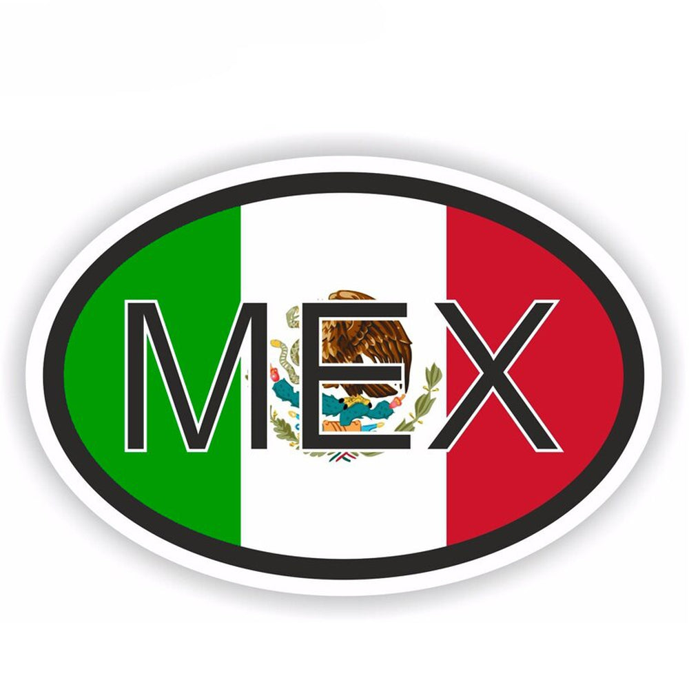 Lot De 11 Autocollants Drapeaux Du Mexique - Stickers Voiture Moto Ordinateur - Résistants UV Et Eau