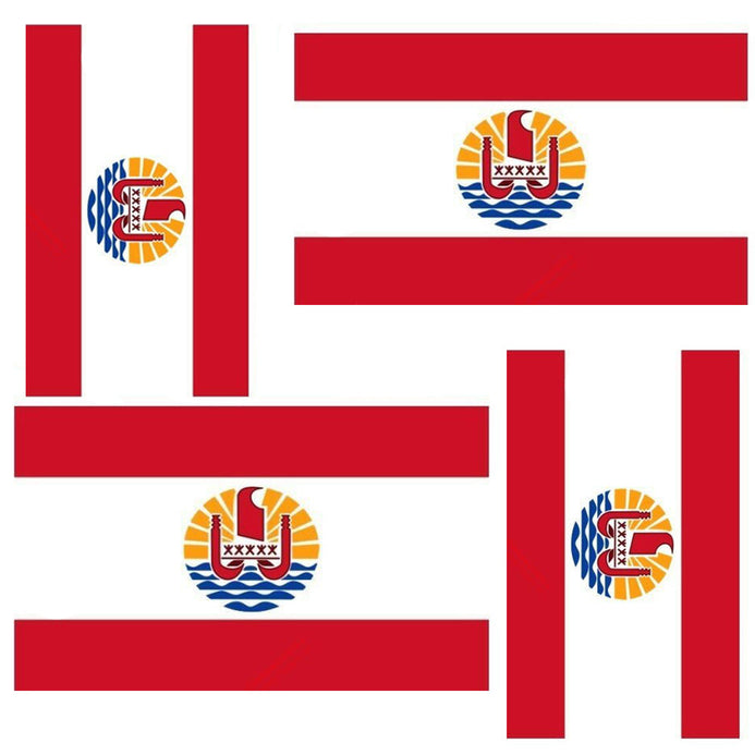 Autocollant drapeau Polynésie française