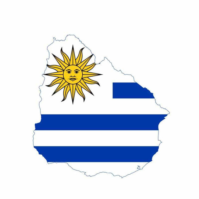 Autocollant drapeau Uruguay