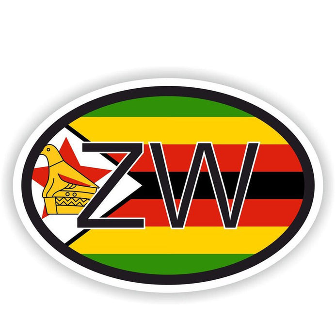 Autocollant drapeau Zimbabwe