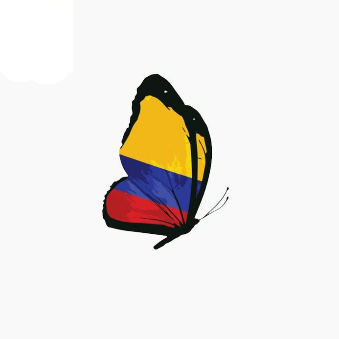 Autocollant fantaisie drapeau Colombie