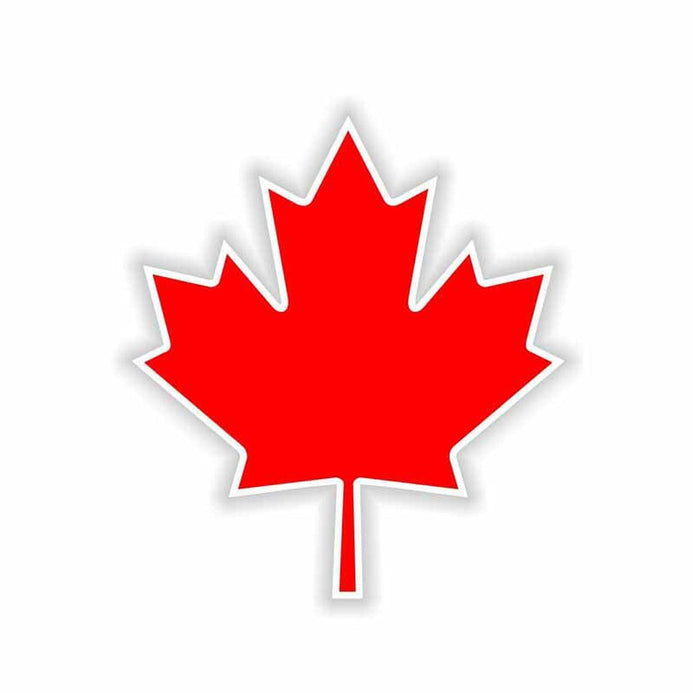 Autocollant feuille d'érable du Canada
