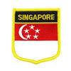 Badge drapeau Singapour