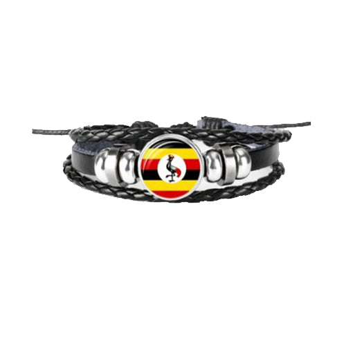 Bracelet Réglable En Cuir Avec Drapeau De L'Italie - Occasion En Très Bon état - Style Décontracté