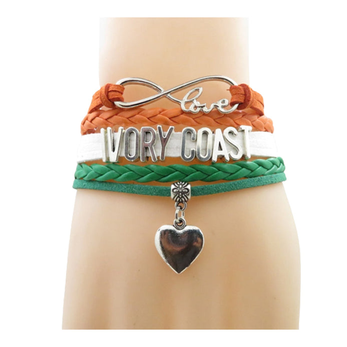 Bracelet love Côte d'Ivoire