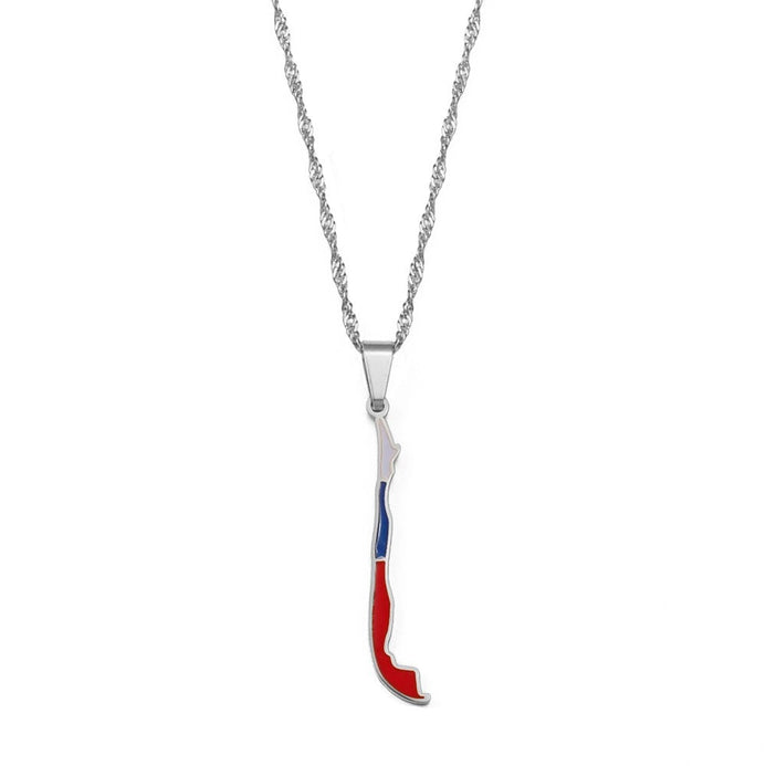 Collier Chili couleur argent