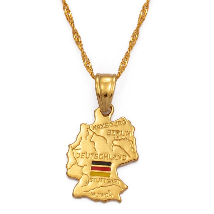 Collier carte Allemagne