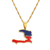 Collier drapeau Haïti