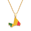 Collier drapeau Mali